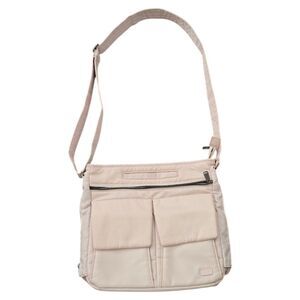 Lug Blush Pink Crossbody Travel Bag Lightweight Multi Pocket Organizer